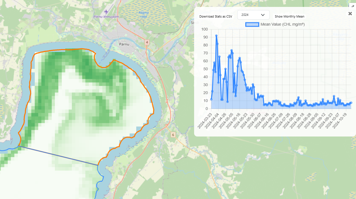 Chlorophyll-a map example